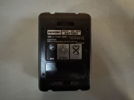 3 stk. Hikoki BSL1850 Li-Ion Batteri 5,0Ah (18V)