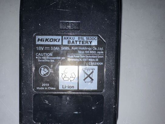 2 stk. HiKOKI BSL1830C Batteri - 18V, 3.0Ah