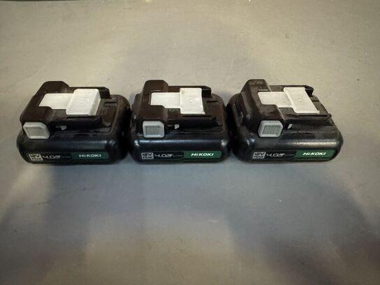 3 stk. HiKOKI BSL1225M Batteri - 12V, 4,0Ah