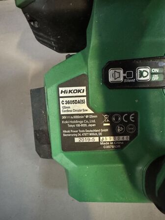 Akku rundsav, HiKOKI C3605DA