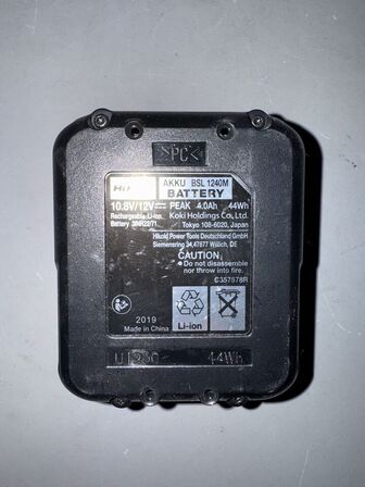 3 stk. HiKOKI BSL1225M Batteri - 12V, 4,0Ah