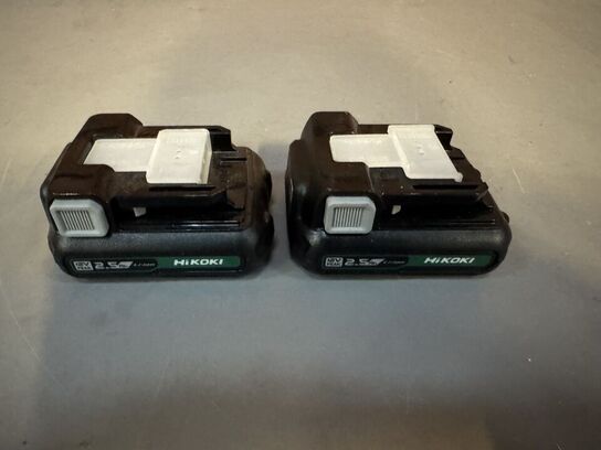 2 stk. HiKOKI BSL1225M Batteri - 12V, 2,5Ah