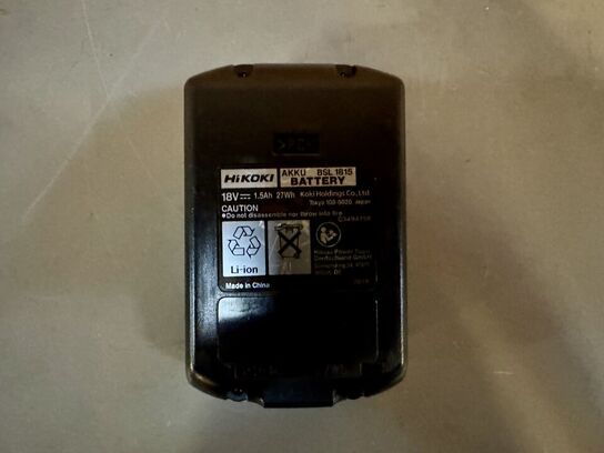 2 stk. HiKOKI BSL 1815 Batteri - 18V, 1,5Ah
