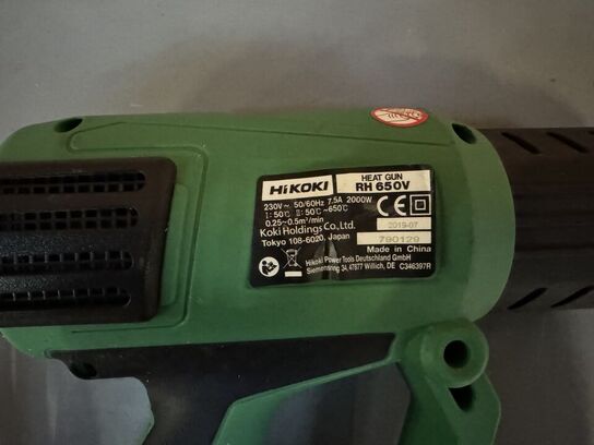 Varmluftpistol, HiKOKI RH650V, 2000W, LCD display