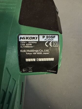 El-høvl, HiKOKI P20SF, 620W 82mm - Læs beskrivelse
