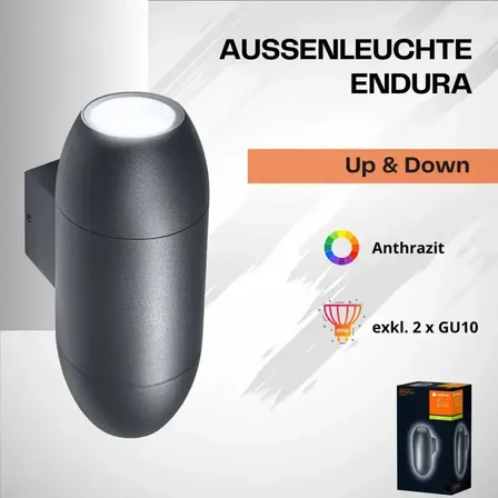 3 stk. ledvance udendørslampe endura cannon up down(ubrugt)