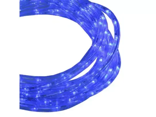 2 stk. udendørs led light tube 14 meter blå(ubrugt)