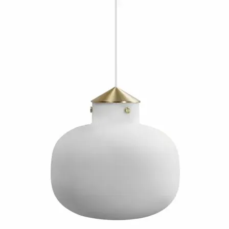 Nordlux raito 30 oval pendel hvid/mnessing(ubrugt)