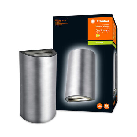 3 stk. ledvance udendørslampe endura style led updown krom(ubrugt)