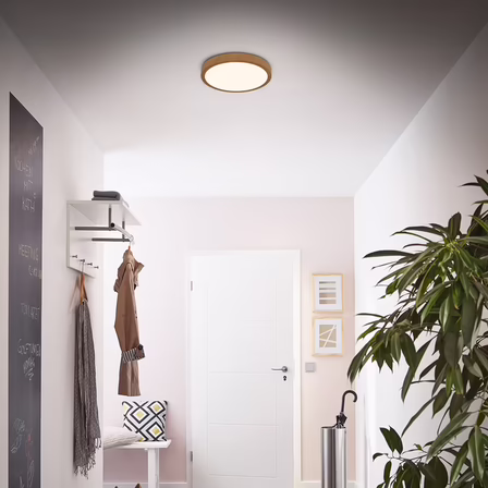 Briloner led loftlampe M.trædeko Ø 28 cm 2000 lm(ubrugt)