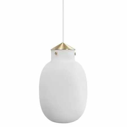 Nordlux raito 22 oval pendel hvid/messing(ubrugt)