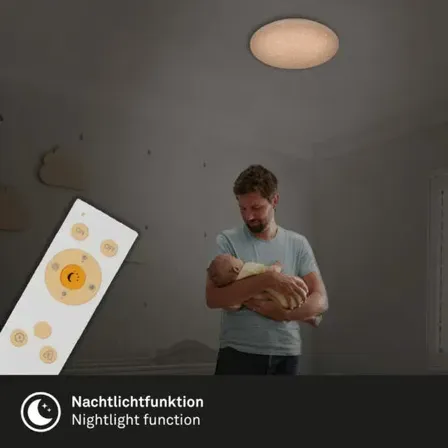 Briloner starry sky led plafond m. remote ø 56 cm(ubrugt)