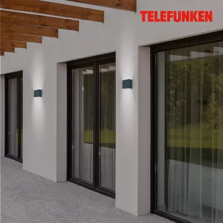 3 stk. telefunken udendørslampe led up and down(ubrugt)