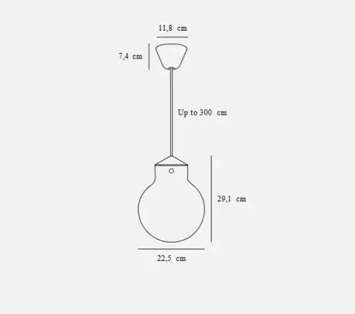 Nordlux raito 22 pendel hvid/messing(ubrugt)