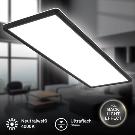 Briloner slim led loftlampe m. baggrundsbelysning 58 x 20 cm(ubrugt)
