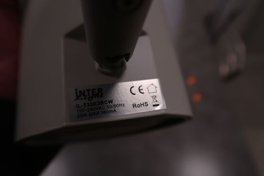 84 stk. spots DURALYS/INTERLIGHT IL-T33K3BCW med skinner