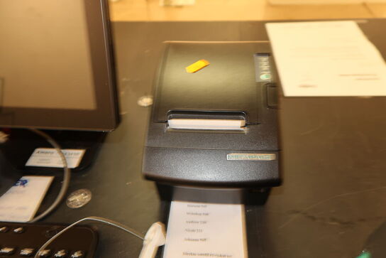 Kasseapparat ELO med bonprinter, håndscanner, pengeskuffe m.m.