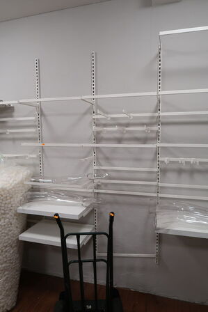 Vægreolsystem samt div. Bøjler