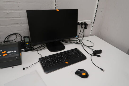 Computerskærm PHILIPS 243V, tastatur, mus