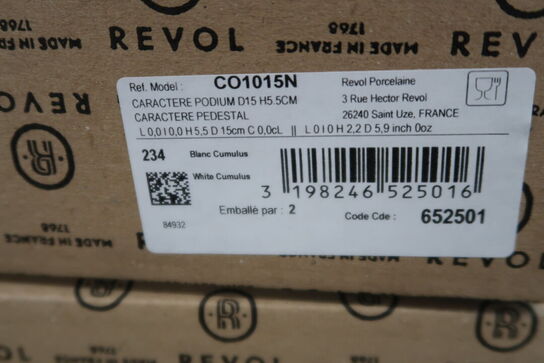 6 kasser keramik pedistaler REVOL Model: CO1015N