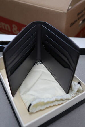 Pung MONTBLANC Wallet 8cc Warm Grey MB198807