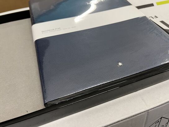 4 stk. skitsebøger MONTBLANC Fine Stationery Indigo MB116930