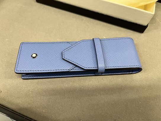 Pentaske MONTBLANC 2-pen Pouch Dusty Blue MB198255
