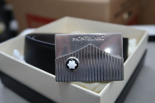 Læderbælte MONTBLANC 35mm. MB199108