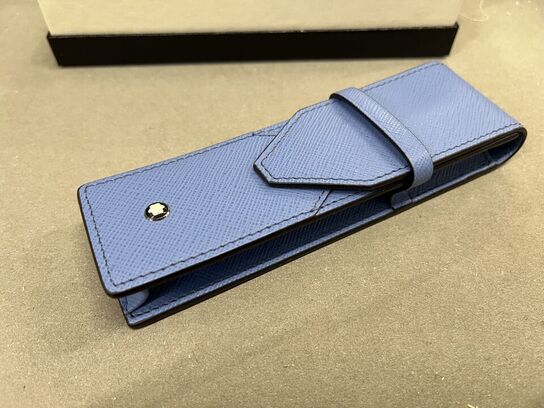 Pentaske MONTBLANC 2-pen Pouch Dusty Blue MB198255