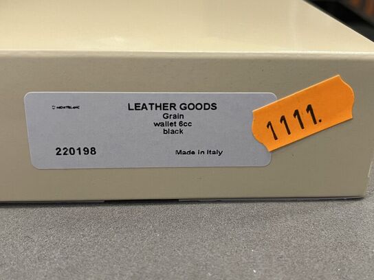 Pung MMONTBLANC Grain Wallet 6cc black MB220198