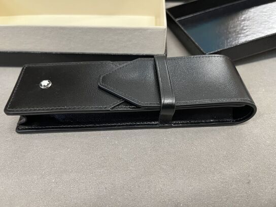 Pentaske MONTBLANC 2-pen pouch black Mb198354