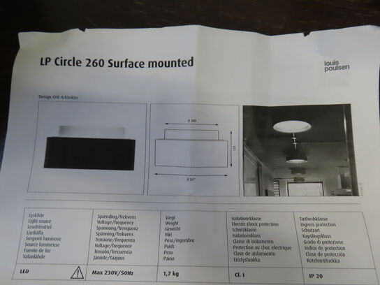 Lampe - LOUIS POULSEN LP CIRCLE 260
