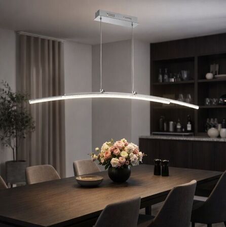 Eglo pertini led pendel krom 96 cm(ubrugt)