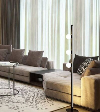 4 stk. eglo phianeros led gulvlampe sort 140 Cm(ubrugt)