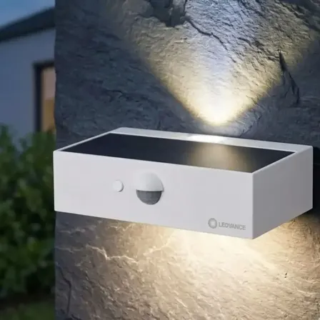 3 stk. ledvance endura led solcellelampe væglampe hvid sensor ip65(ubrugt)