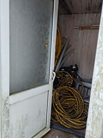 Container med indhold. 