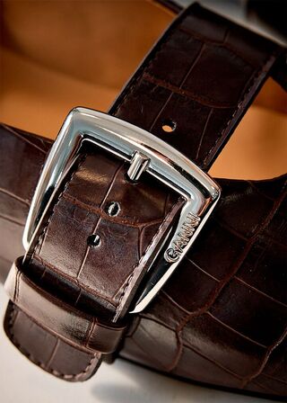 Butterfly Strap Ballerina Croco GANNI Str.: 40