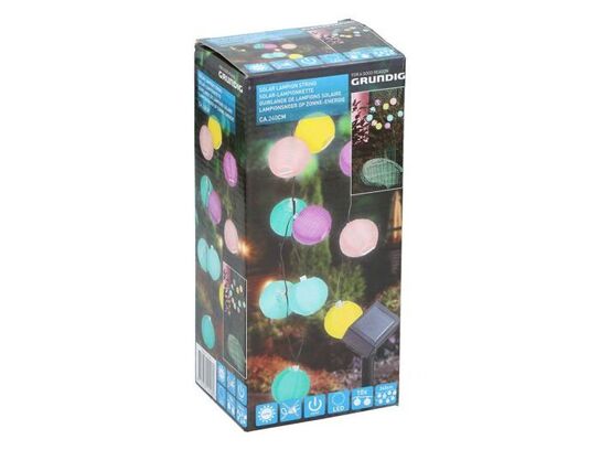 3 stk. lanternekæde - 10 led solcelledrevet  2,4m(ubrugt)