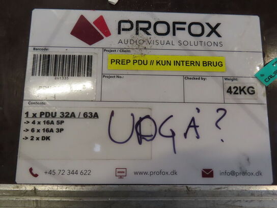 PDU i flightcase - 32A / 63A