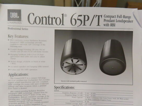 Højtalerset - JBL CONTROL 65P/T (nyt i kasse)
