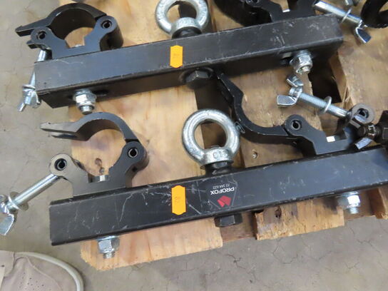 5 stk. Clamps med løfteøjer til Truss