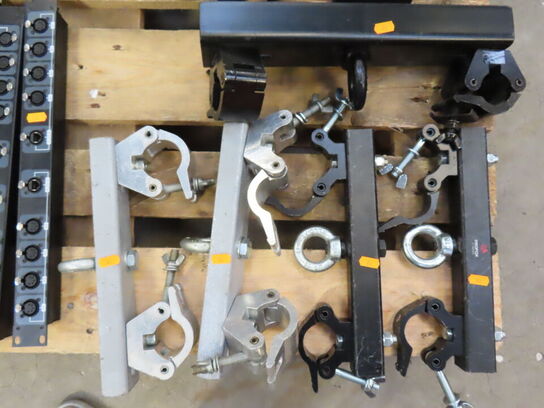 5 stk. Clamps med løfteøjer til Truss