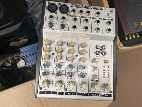 Mixere, højtalere mv.