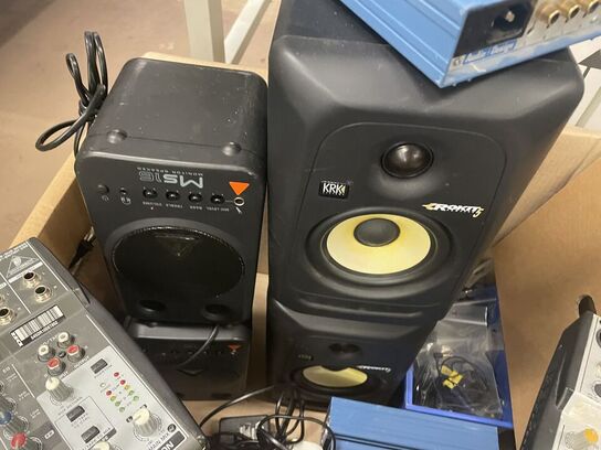 Mixere, højtalere mv.