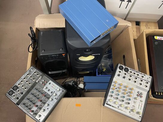 Mixere, højtalere mv.