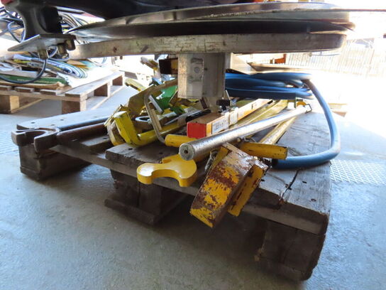 Palle med indhold, skilte og skinneværktøj