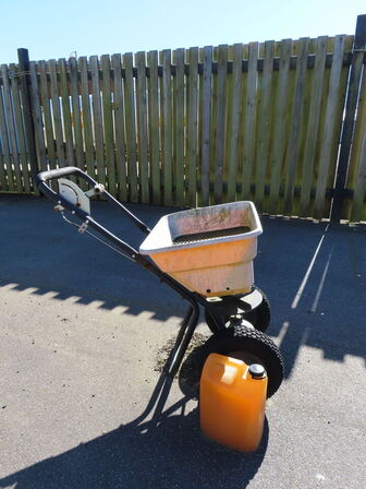 Alle løse materialer på pladsen