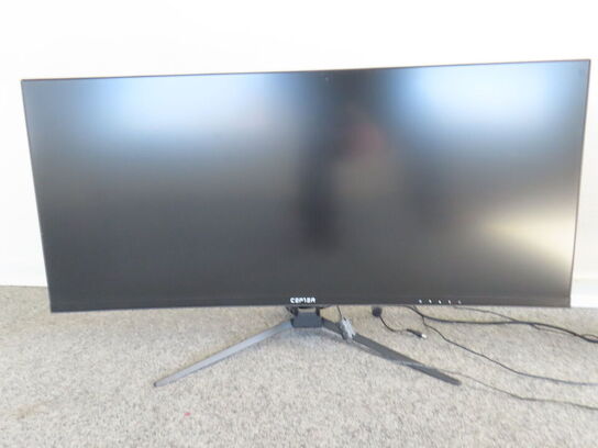 2 stk. 34" curve-monitorer, CEPTER C34PULSEX m. tastatur og dockingstation