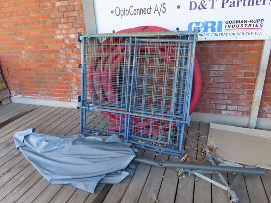 Alle løse materialer på pladsen