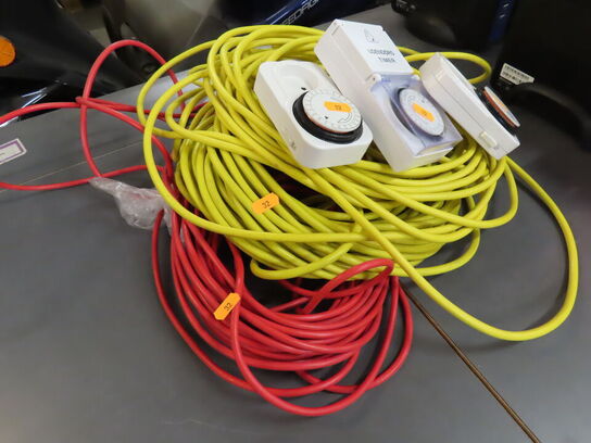 3 stk. forlængerledninger og Timere
